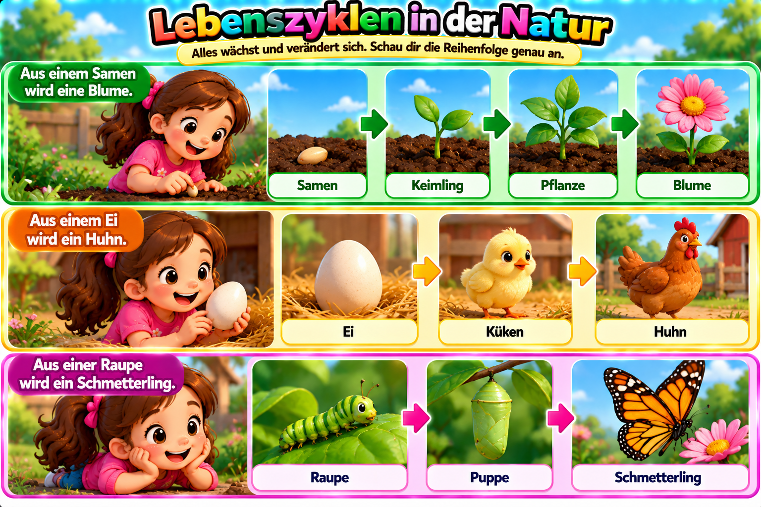 Lernposter Lebenszyklen
