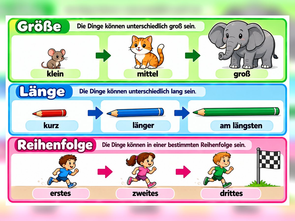Größe & Reihenfolge – Vorschau