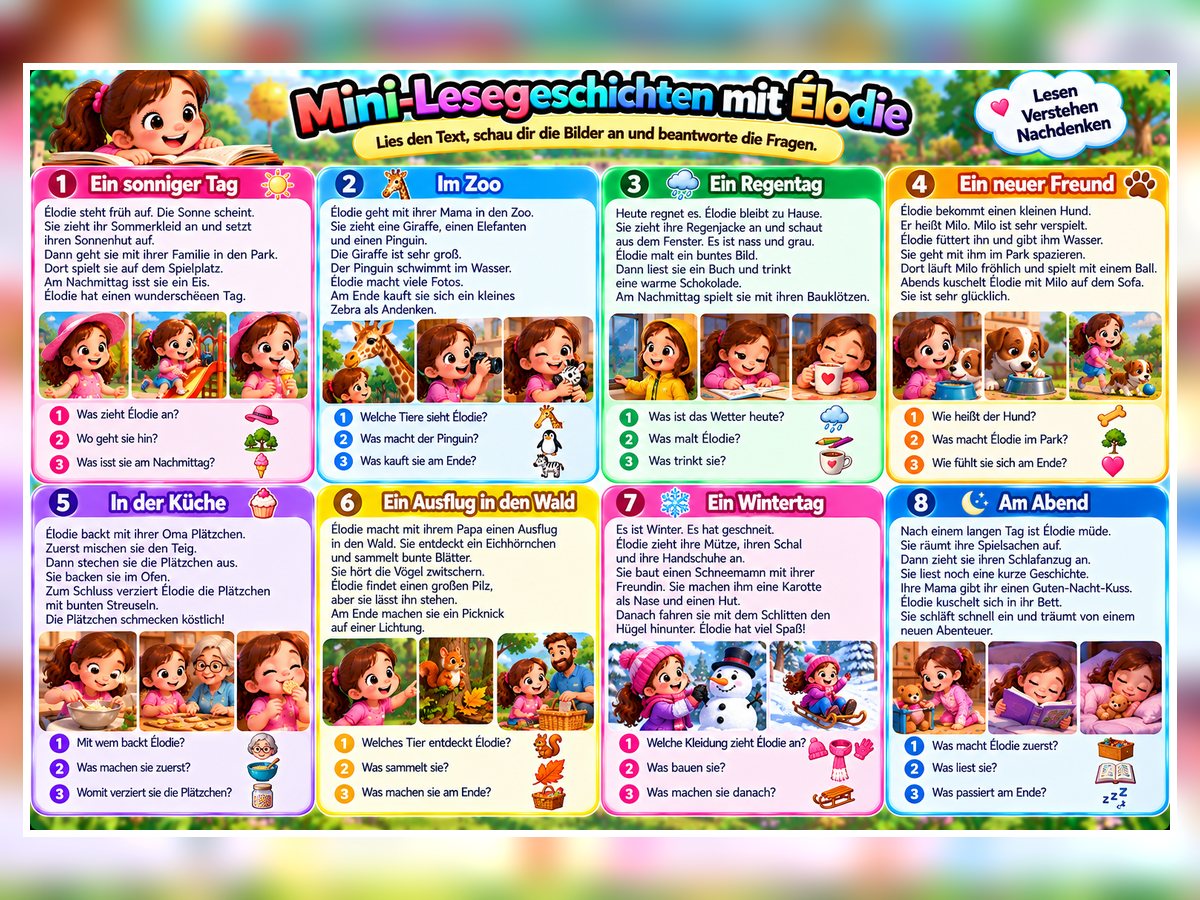 Mini-Lesegeschichten – Vorschau